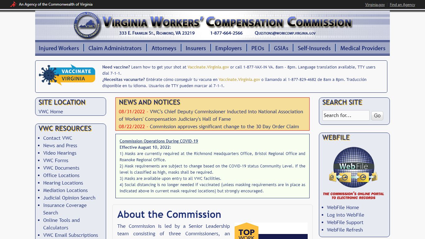 Virginia Workers' Compensation Commission